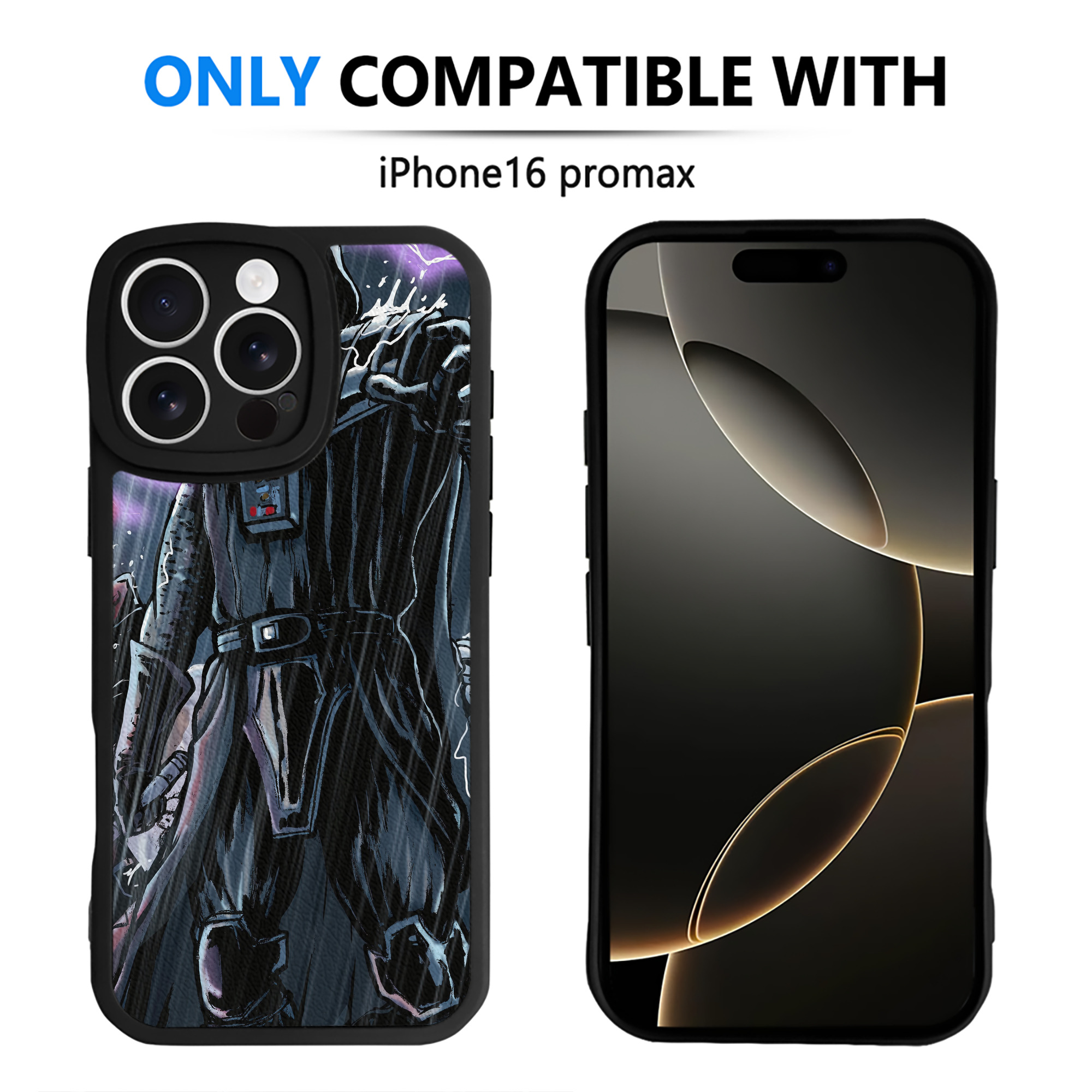 （画像用） スター・ウォーズ Star Wars 【iPhone 16シリーズ対応】シリコンスマホケース（レザー調） 材質：シリコン